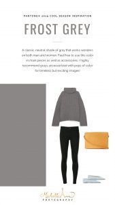 pantone fall color outfit inspiration guide grey, gray, frost grey, frostgrey